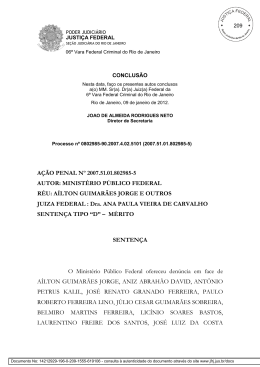 a&ccedil;&atilde;o penal n&ordm; 2007.51.01.802985-5 autor: minist&eacute;rio p&uacute;blico federal