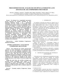 AN&Aacute;LISE DE EFICI&Ecirc;NCIA ENERG&Eacute;TICA EM