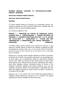 RECURSO ESPECIAL ELEITORAL N&ordm; 4245