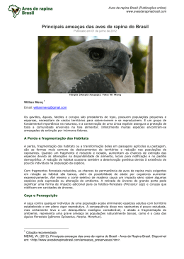 Baixar em PDF - Aves de Rapina Brasil