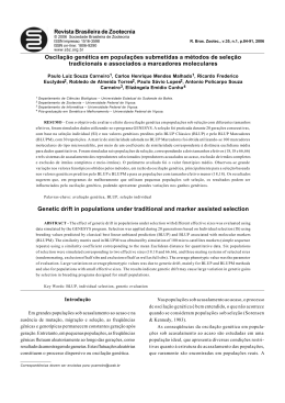 Revista Brasileira de Zootecnia Oscilação genética em