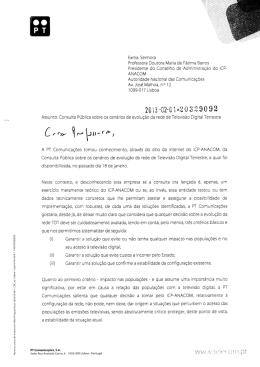 PT Comunica&ccedil;&otilde;es, SA