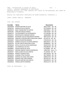 Inscri&ccedil;&atilde;o Nome Documento