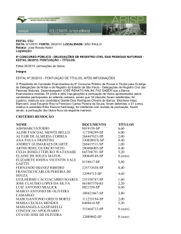 CRIT&Eacute;RIO REMO&Ccedil;&Atilde;O NOME DOCUMENTO T&Iacute;TULOS