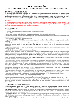 DOCUMENTA&Ccedil;&Atilde;O