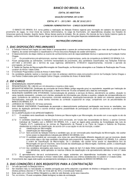 Sele&ccedil;&atilde;o Externa 2013/001