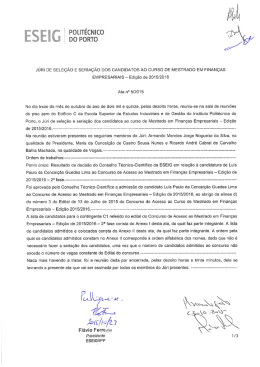 Ata n.º 5/2015 - Escola Superior de Estudos Industriais e de gestão