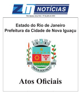 Di&aacute;rio Oficial de Nova Igua&ccedil;u - Prefeitura Municipal de Nova Igua&ccedil;u