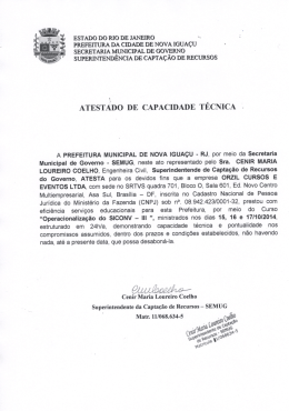 PREFEITURA DA cIDADE DE NOVA IGUA&Ccedil;U SECRETARIA
