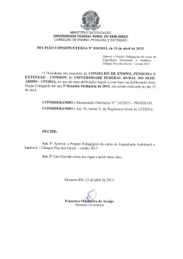 Projeto Pedag&oacute;gico do Curso - Engenharia Ambiental e Sanit&aacute;ria