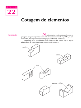 Cotagem de elementos - Desenho Técnico de Mecânica