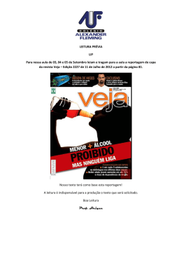 LEITURA PRÉVIA LIP Para nossa aula de 03, 04 e 05 de Setembro