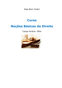 Curso Noções Básicas do Direito