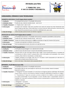 Apresenta&ccedil;&atilde;o do PowerPoint - Col&eacute;gio Passionista Santa Maria