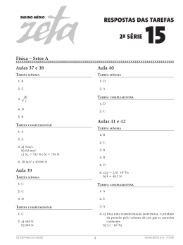 RESPOSTAS DAS TAREFAS 2&ordf; S&Eacute;RIE 15