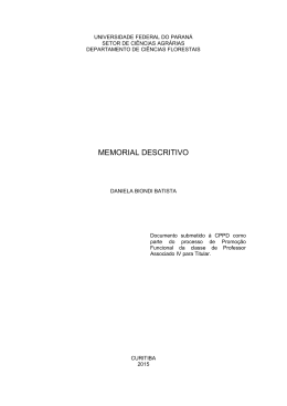 Daniela Biondi Batista - Universidade Federal do Paran&aacute;