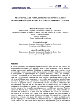 5. As estrat&eacute;gias de fortalecimento do grupo folcl&oacute;rico ucraniano