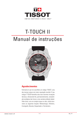 T-TOUCH II Manual de instruções