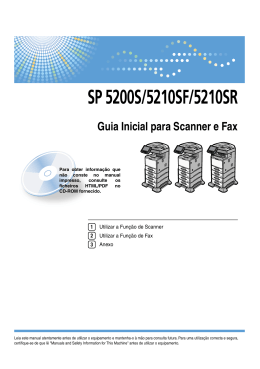 Guia Inicial para Scanner e Fax