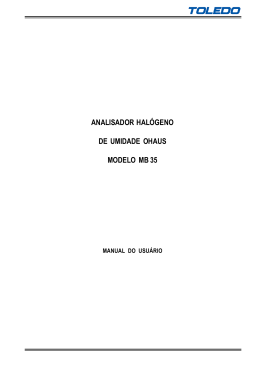 analisador hal&oacute;geno de umidade ohaus modelo