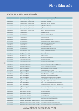 Plano Educa&ccedil;&atilde;o