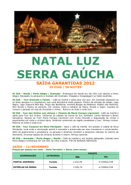 natal luz serra gaúcha saída garantidas 2012