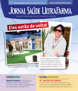 Eles est&atilde;o de volta! - Jornal Sa&uacute;de Ultrafarma