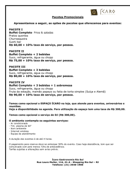 Restaurante Icaro_pacotes de natal e refei&ccedil;&otilde;es