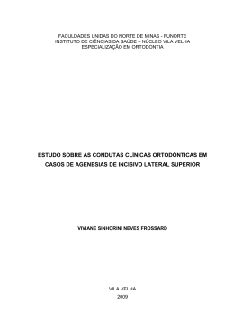 estudo sobre as condutas cl&iacute;nicas ortod&ocirc;nticas em casos