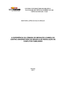 a experi&ecirc;ncia da c&acirc;mara de media&ccedil;&atilde;o (camed) do
