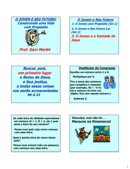 a vontade de Deus - Palavra e Fam&iacute;lia