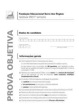 PRO V A OBJETIV A - Col&eacute;gio e Vestibular de A a Z
