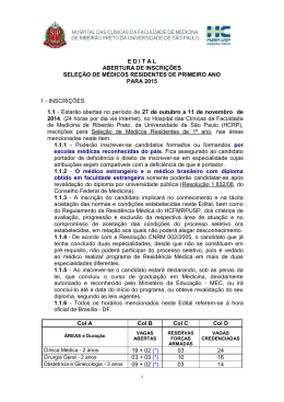 E D I T A L - Sociedade Brasileira de Radioterapia