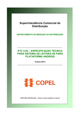 ETC502Sistema de Leitura HS para Plataforma Android