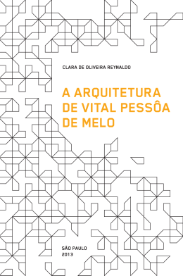 A arquitetura de Vital Pessôa de Melo