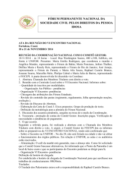 VI Encontro Nacional