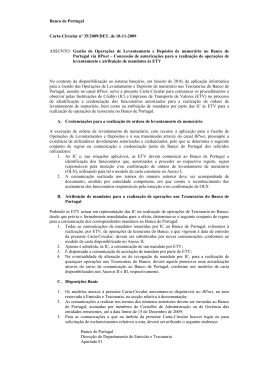 Texto da carta-circular N.º 35/2009/DET