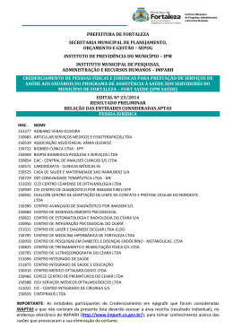 prefeitura de fortaleza secretaria municipal de planejamento