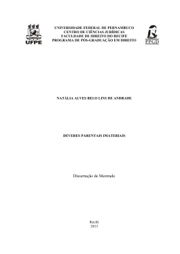 Disserta&ccedil;&atilde;o de Mestrado - Universidade Federal de Pernambuco