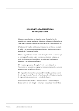 importante - leia com aten&ccedil;&atilde;o instru&ccedil;&otilde;es gerais
