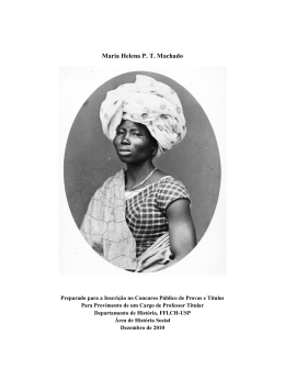 Maria Helena P. T. Machado - Faculdade de Filosofia, Letras e