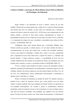 Leituras rebeldes: a presen&ccedil;a de Maria Helena Souza