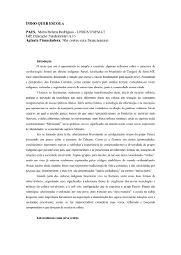&Iacute;NDIO QUER ESCOLA PAES, Maria Helena Rodrigues