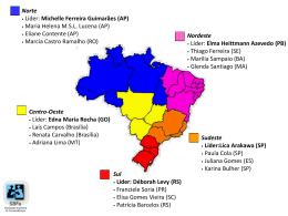 Norte &bull; L&iacute;der: Michelle Ferreira Guimar&atilde;es (AP) &bull; Maria Helena