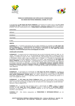 TERMO DE COMPROMISSO DOS VEÍCULOS DE COMUNICAÇÃO
