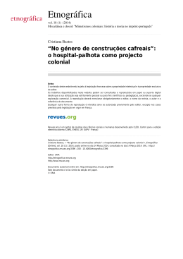 documento  - Instituto de Ci&ecirc;ncias Sociais da Universidade de