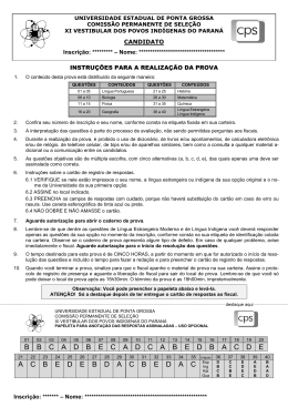 Prova Objetiva - Gabarito _ Divulga&ccedil;&atilde;o - CPS