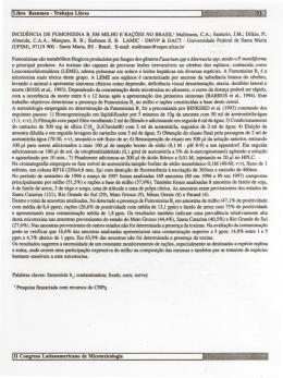Incid&ecirc;ncia de fumonisina B1 em milho e ra&ccedil;&otilde;es no Brasil