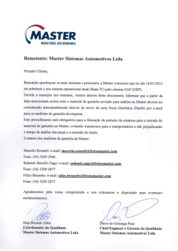 informativo sap novo procedimento de garantia