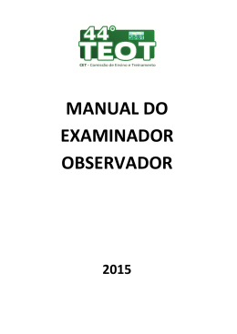 manual do examinador observador